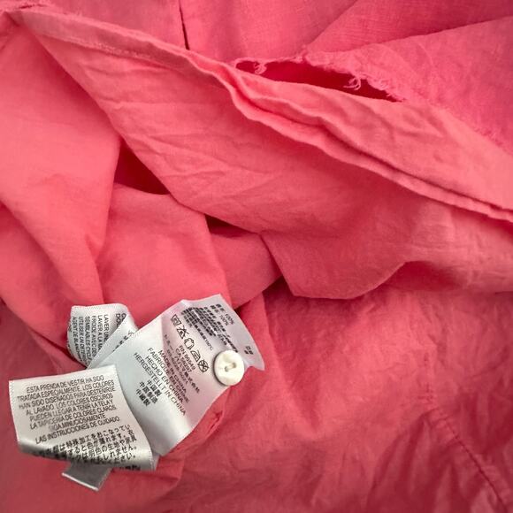 Tommy Bahama Pink Linen Shift Dress Large Sleeveless Pockets Lined Beach Resort - Picture 10 of 11